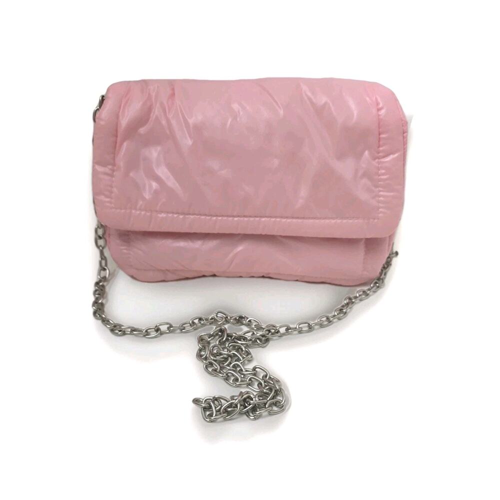 Pink Pillow Purse Designer Inspired Barbie Bag Silver Chain New Without Tags